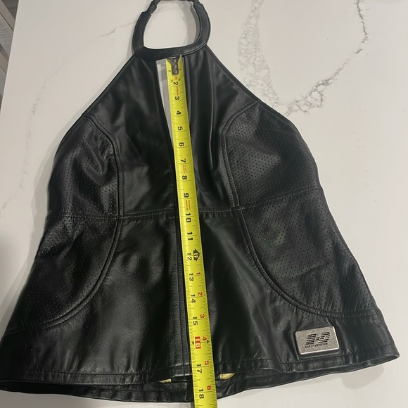 Women's Harley Davidson, leather halter top - Picture 10 of 12